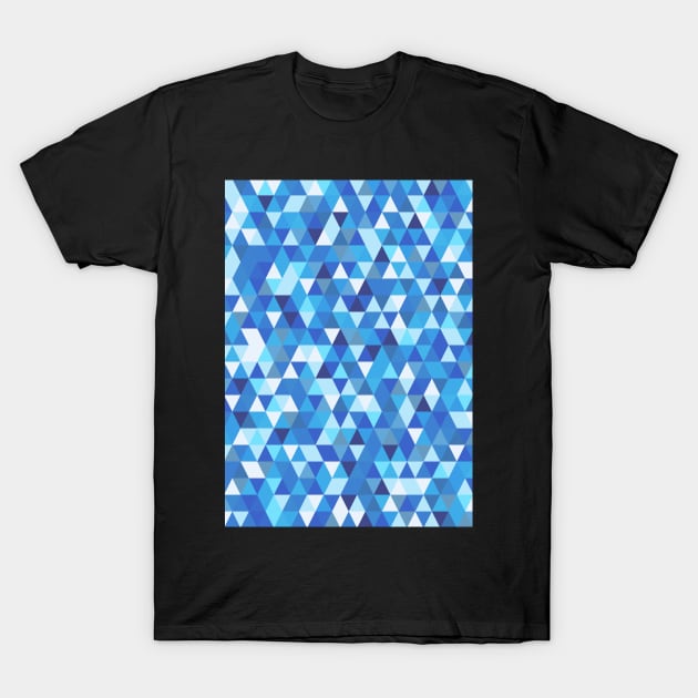 Colourful Geometry - Blues Palette T-Shirt by Blue-Banana